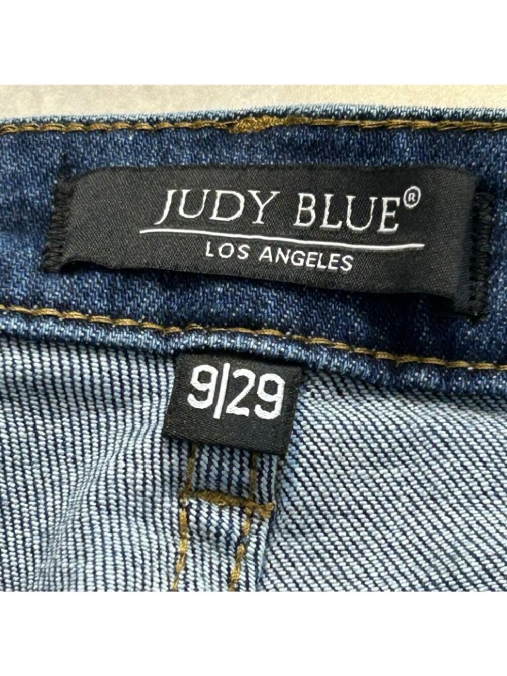 Judy Blue Straight Jeans Womens 9/29 Dark Wash Tummy Control Stretch Denim 88575 - Picture 5 of 13